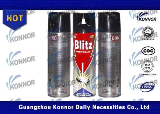 Flying / Crawling Insects Aerosol Insect Killer Spray 400ml With Black Cap